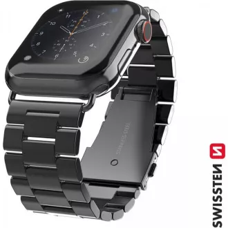 BAND APP.W.METAL 42-44 mm BK SWISSTEN