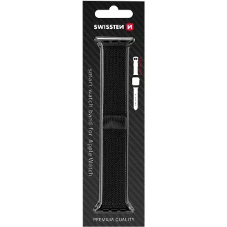 BAND APP.W.GESTRICHEN 38-40 mm BK SWISSTEN