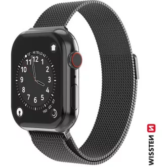 BAND APP.W.GESTRICHEN 38-40 mm BK SWISSTEN