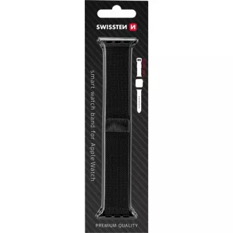 BAND APP.W.GESTRICHEN 38-40 mm BK SWISSTEN