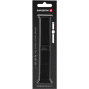 BAND APP.W.STRICKEN 42-44 mm BK SWISSTEN