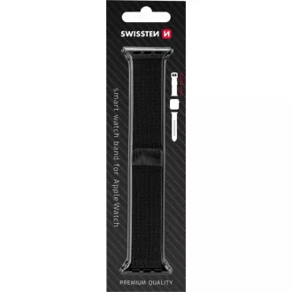 BAND APP.W.STRICKEN 42-44 mm BK SWISSTEN BAND APP.W.STRICKEN 42-44 mm BK SWISSTEN