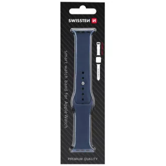BAND APP.W.SILIKON.42-44mm BLAU SWISSTEN