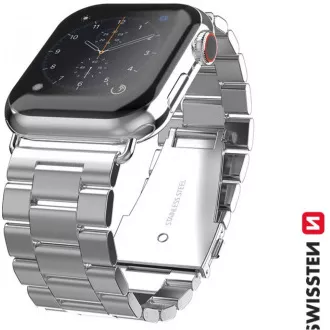 BAND APP.W.METAL 42-44 mm SLVR SWISSTEN