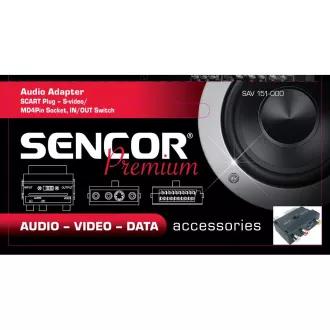 SAV 151-000 SCART-3RCA SVID INOUT SENCOR SAV 151-000 SCART-3RCA SVID INOUT SENCOR