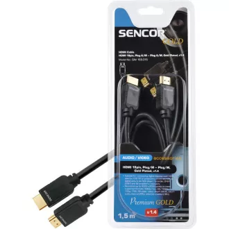 SAV 165-015 HDMI M-M 1.5M v1.4 PG SENCOR