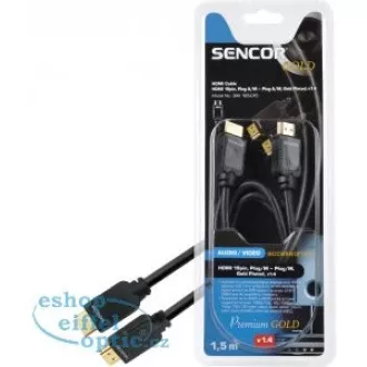 SAV 165-015 HDMI M-M 1.5M v1.4 PG SENCOR