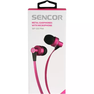 SEP 300 MIC PINK MET KOPFHÖRER SENCOR