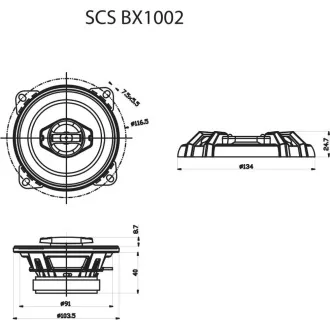 SCS BX1002 SENCOR AUTOLAUTSPRECHER SCS BX1002 SENCOR AUTOLAUTSPRECHER