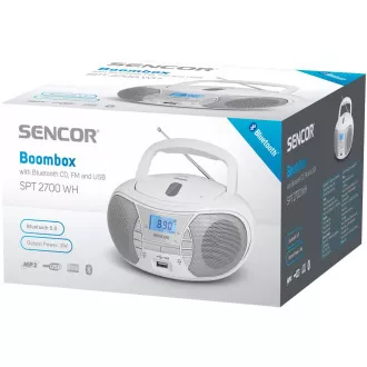 SPT 2700 WH MIT CD/MP3/USB/BT SENCOR SPT 2700 WH MIT CD/MP3/USB/BT SENCOR