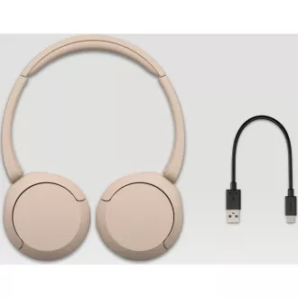 WH CH520 beige Bluetooth-Kopfhörer SONY