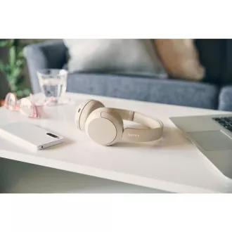 WH CH520 beige Bluetooth-Kopfhörer SONY