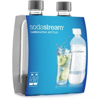 Flasche 1l GRAU / Duo Pack SODASTREAM