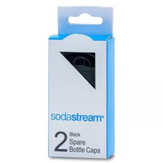 Kappe Schwarz auf Kunststoff. Flaschen mit 2 Stück SODASTR