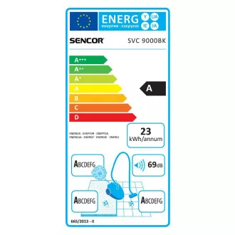 SVC 9000BK 4AAAA EcoPower Staubsauger SENCOR