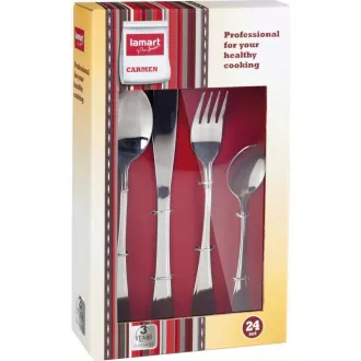 LT5001 BESTECKSET 24 TEILIG CARMEN LAMART