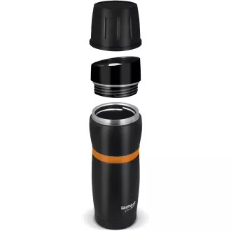 LT4054 THERMOSKA 480 SCHWARZ / ORANGE TASSE LAMART LT4054 THERMOSKA 480 SCHWARZ / ORANGE TASSE LAMART