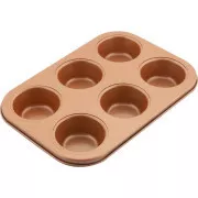 LT3091 6 MUFINS 26.5X18CM KUPFER LAMART