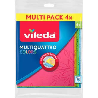 MULTIQUATTRO FARBEN TUCH 4PCS VILEDA