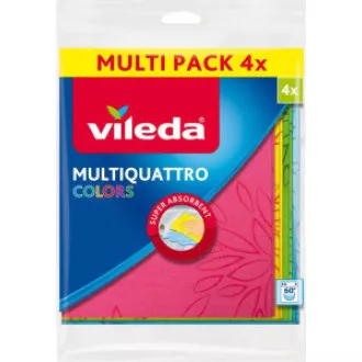 MULTIQUATTRO FARBEN TUCH 4PCS VILEDA