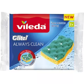 GLITZI IMMER SAUBER SCHWAMM 2PCS VILEDA GLITZI IMMER SAUBER SCHWAMM 2PCS VILEDA