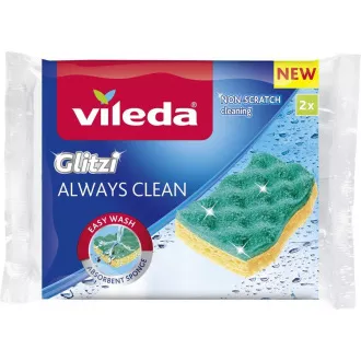 GLITZI IMMER SAUBER SCHWAMM 2PCS VILEDA GLITZI IMMER SAUBER SCHWAMM 2PCS VILEDA
