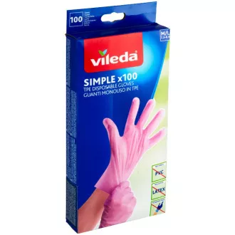 EINFACHE HANDSCHUHE S/M 100 STÜCK VILEDA