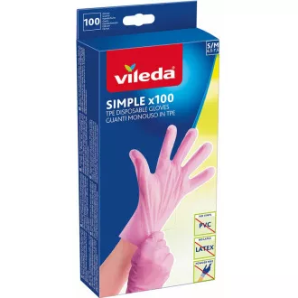 EINFACHE HANDSCHUHE S/M 100 STÜCK VILEDA