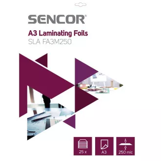 SLA FA3M250 Folie A3 250mic 25pcs SENCOR