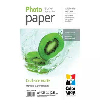 Fotopapier Doppelseitenmatte A4 20Stück COLORWAY