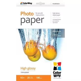 Hochglänzendes A3-Fotopapier 20 Stück COLORWAY Hochglänzendes A3-Fotopapier 20 Stück COLORWAY