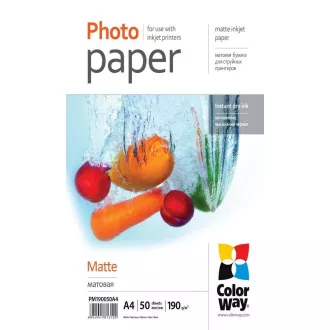 Fotopapier Matt A4 50 Stück 190g COLORWAY