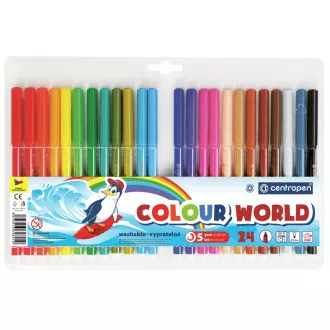 Marker Centropen 7550/24 24 Farben zylindrische Spitze 1mm