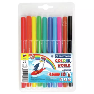 Marker Centropen 7550/10 10 Farben zylindrische Spitze 1mm