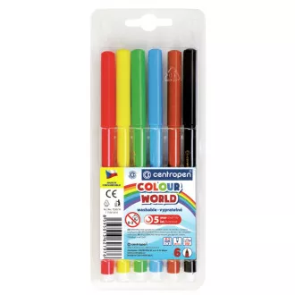 Marker Centropen 7550/6 6 Farben zylindrische Spitze 1mm Marker Centropen 7550/6 6 Farben zylindrische Spitze 1mm