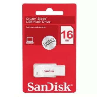 SanDisk Flash Disk 16GB Cruzer Blade, USB 2.0, weiß