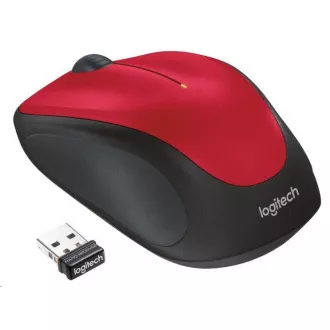 Logitech Wireless Mouse M235, rot