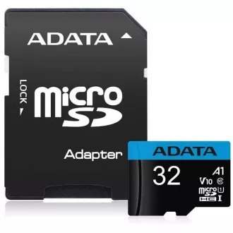 ADATA MicroSDHC-Karte 32 GB UHS-I Klasse 10, A1 + SD-Adapter, Premier ADATA MicroSDHC-Karte 32 GB UHS-I Klasse 10, A1 + SD-Adapter, Premier