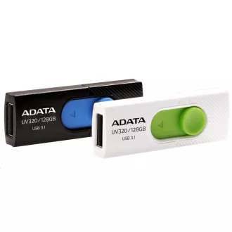 ADATA Flash Drive 64GB USB 3.1 Dash Drive UV320, Schwarz/Blau