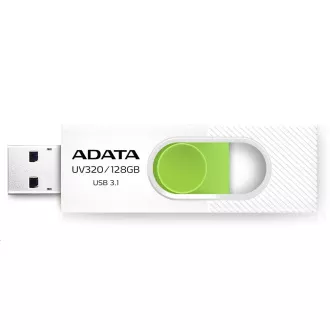 ADATA Flash Disk 64GB UV320, USB 3.1 Dash Drive, weiß / grün