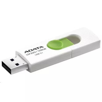 ADATA Flash Disk 64GB UV320, USB 3.1 Dash Drive, weiß / grün
