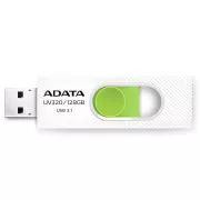 ADATA Flash Disk 128GB UV320, USB 3.1 Dash Drive, weiß / grün