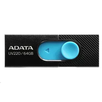ADATA Flash Disk 16GB UV220, USB 2.0 Dash Drive, schwarz / blau ADATA Flash Disk 16GB UV220, USB 2.0 Dash Drive, schwarz / blau
