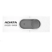 ADATA Flash Disk 32GB UV220, USB 2.0 Dash Drive, weiß / grau