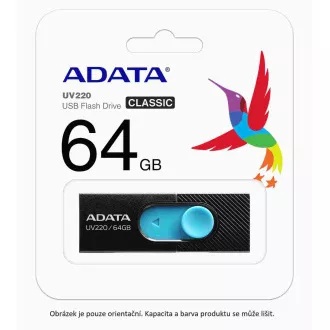 ADATA Flash Disk 16GB UV220, USB 2.0 Dash Drive, blau / Navy ADATA Flash Disk 16GB UV220, USB 2.0 Dash Drive, blau / Navy