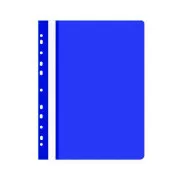 Schnellbinder A4 ROC PP Euroscharnier Vorderseite klar Rückseite blau