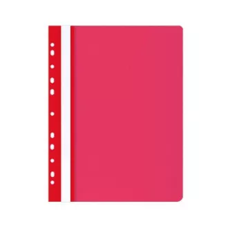 Schnellbinder A4 ROC PP Euroscharnier Vorderseite klar Rückseite rot