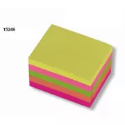 Klebeblock 51x38mm 5 Farben Neon 300 Blatt