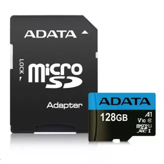ADATA MicroSDXC-Karte 128 GB Premier UHS-I Klasse 10 + Adapter
