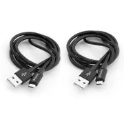 VERBATIM Micro B USB Sync & Charge Kabel 100cm (Schwarz) + Verbatim Micro B USB Sync & Charge Kabel 100cm (Schwarz)